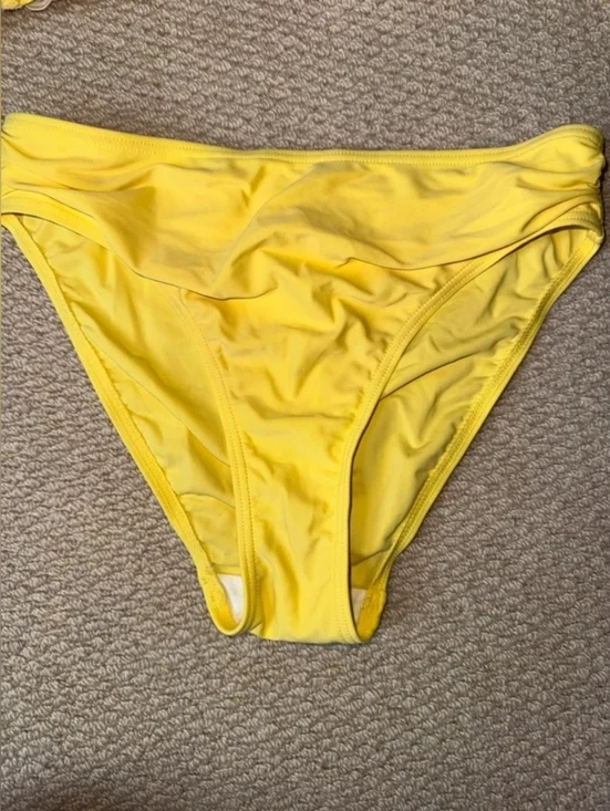 Yellow Ruffled Bikini Set - Picture 2 of 4